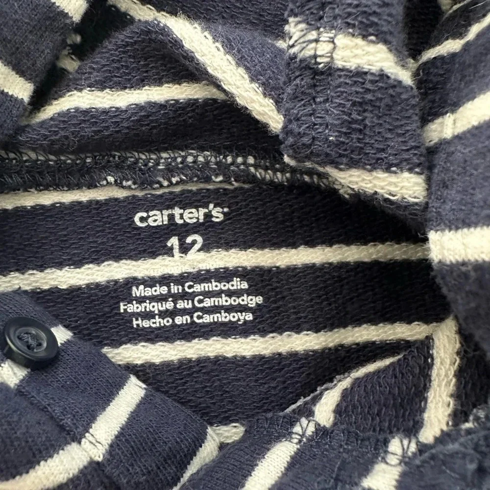 Boys Carters Dad and Football Hoodie size 12 months